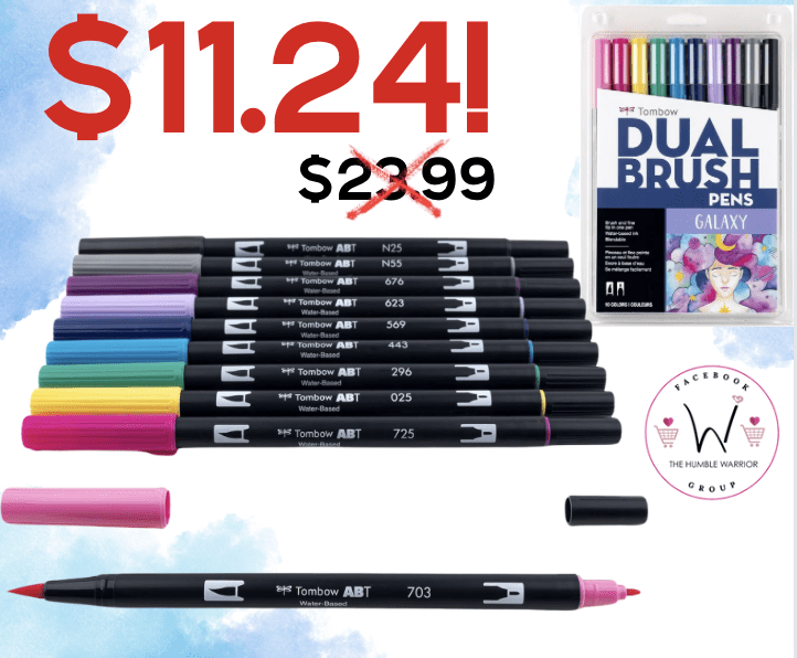 Tombow 10-Pack of Dual Sided Brush Markers!
